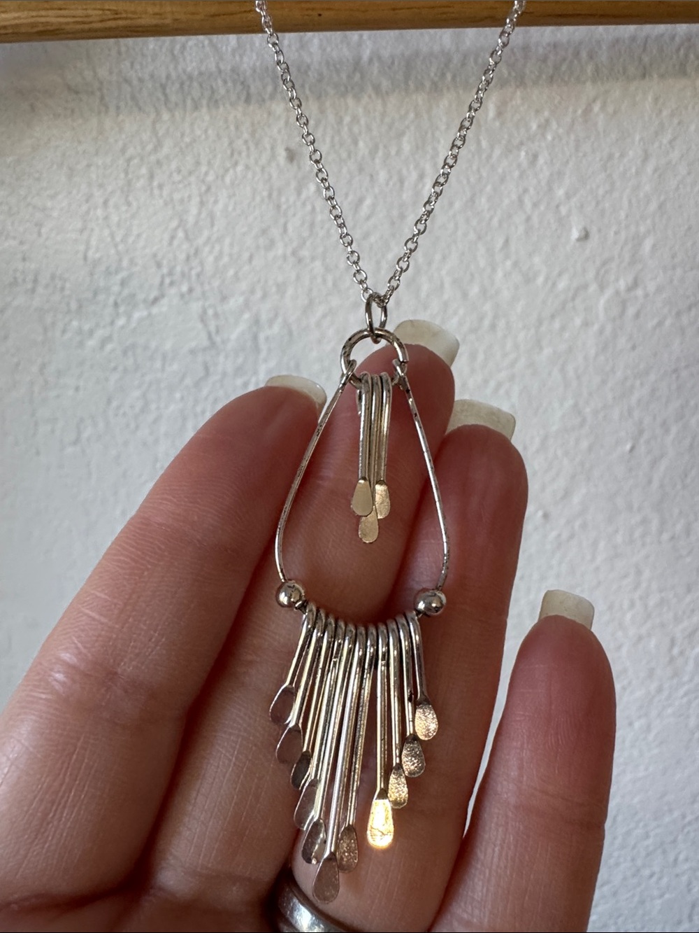 Silver Tone Boho Necklace